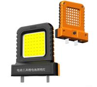 Lampe de travail LED compatible avec piles 20 V 21 V 14 W haute puissance interface réglable 20,5 mm-40,5 mm pour utilisation en camping en plein air rouge, noir, vert, orange, petit appareil portable