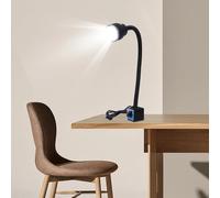 Lampe de travail LED - Lampe pour machines 10W - Alimentation en courant continu - Éclairage industriel - Adaptée aux tours, machines CNC, fraiseuses, perceuses et machines à coudre