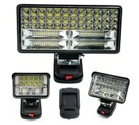 Lampe de travail LED portable pour batterie Li-ion Makita 18V, lampe de secours, lampe torche 4/6/8 pouces, lampe de camping