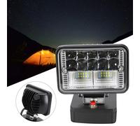 Lampe de travail LED pour voiture, batterie lithium-ion, accessoires PC, Metabo 18V, pièces Eddie Ion, 30W, ABS