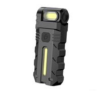 Lampe de travail LED rotative à 180 °, base magnétique avec faisceau COB rechargeable par USB pour réparation de voiture et camping, format de poche compact (1 pièce)