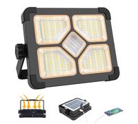 Lampe de travail LED solaire rechargeable - 150 W - 10000 lumens - IP66 - Lampe de chantier