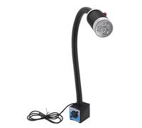 Lampe de travail magnétique 9W 24V LED col de cygne flexible lampe de travail à base magnétique en aluminium antirouille pour machines-outils d'atelier industriel équipement de