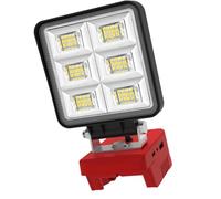Lampe de travail portable multifonction pour batterie 18 V/20 V avec port de charge USB et port de charge de type C