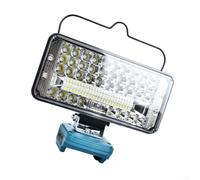 Lampe de travail sans fil 14,4 V pour projecteur LED alimenté par piles pour ateliers - Lampe portable avec port de charge rapide pour réparation de véhicules de 17,8 à 20,3 cm
