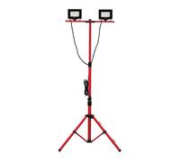 Lampe de travail - TWIN HEAD - 2x20W LED - Trépied extensible - IP65 étanche