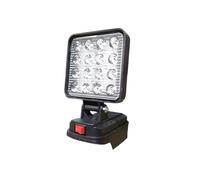 Lampe de travail universelle à LED Port de chargement USB pour batteries lithium 14, 4-20 V Conception pliable Matériaux ABS Outil d ' éclairage Adaptateur de USB