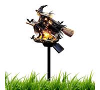 Lampe décorative en métal pour Halloween | Lampes solaires de jardin décoratives pour cour, patio, porche, allée, pelouse, cour, allée, sol, paysage aquatique, clôture