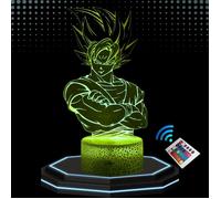 Lampe Décorative - Lampe de Chevet 3D LED Sangoku - Multicolore - Tactile - Télécommande