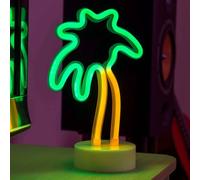 Lampe Décorative Led Palmier, Sur Pile Transparent