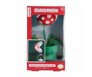 Lampe Décorative - SUPER MARIO - Mini Plante Piranha 21cm - LED - Blanc - Design Contemporain