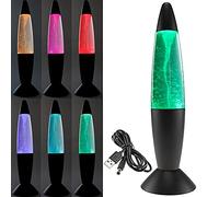 Lampe décorative Tornado - 37 cm - Éclairage LED et changement de couleur - Fonctionnement sur USB 5 V = ou pile 3 x AA