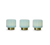 Lampe Dentelles Pastelles Atelier Pierre (x3) Blanc 28x9,3x11 cm