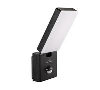 Maclean Applique murale intérieur/extérieur MCE516 LED 10W 800 lm 4000K PIR IP65 étanche Noir