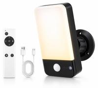 Lampe d'extérieur avec détecteur de mouvement, batterie de 10 000 mAh, télécommande