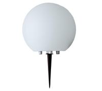 Lampe d'extérieur Boule lumineuse Blanc Ø50cm IP54 max. 60W E27 sans ampoule avec piquet de terre