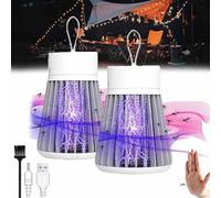 Lampe d'extérieur étanche anti-moustiques, charge USB, tueur d'insectes pour la maison, le camping, le pique-nique - Nouveau modèle 2024, chauffage efficace contre les punaises de lit