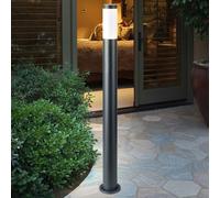 Lampe D'Extérieur Lampadaire Itinéraires Cour Anthracite Inox 1 à Feux E27 H