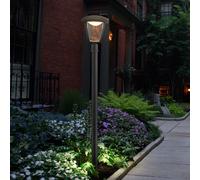 Lampe d'extérieur, lampadaire, lampadaire, jardin, borne extérieure en aluminium, plastique moulé sous pression, IP44, 1x LED 7W 360Lm blanc chaud, DxH 16,5x110 cm