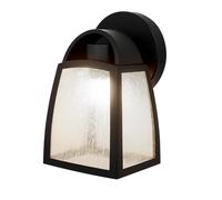 Lampe d'extérieur Lampe murale noire Lampe de façade Lampe de jardin Applique murale, aluminium, douille E27, LxlxH 20x12x12 cm