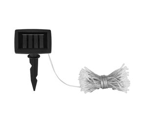 Lampe d'extérieur, lampe solaire, guirlande lumineuse, rideau lumineux, lampe décorative LED, lampe de terrasse, batterie, résistant aux intempéries, noir, 192x LED 3000K blanc chaud, Lxl 150x150 cm