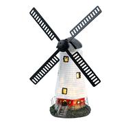 Lampe d'extérieur, lampe solaire, moulin à vent, lampe de jardin, décoration extérieure, batterie, étanche IP44, multicolore, LED blanc chaud, LxlxH 19x42x51cm