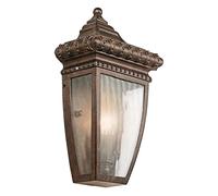 Lampe d'extérieur lanterne applique métal goutte de pluie H 29,8 cm 1 lumière bronze antique