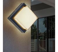 Globo Lighting Lampe d'extérieur en aluminium moulé sous pression anthracite, LED