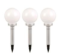 Lampe d'extérieur LED, éclairage extérieur, éclairage, lampe de jardin, lampe solaire, forme sphérique, lot de 3
