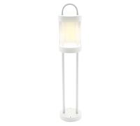Lampe d'extérieur LED Lampadaire en aluminium Lampe d'allée blanche Lampe de jardin, 8 watts 855 lumens blanc chaud, DxH 12,5x65 cm