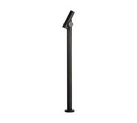 Lampe d'extérieur LED, lampadaire, lampe de jardin, spot orientable, noir, aluminium, H 100 cm