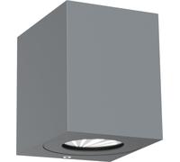 Lampe d'extérieur Nordlux Canto Kubi 2 LED Lampe murale grise 2 x 6 watts Lampe de jardin