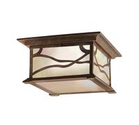 Lampe d'extérieur plafonnier plafonnier balcon lumière cuivre verre IP44 W 29,8 cm