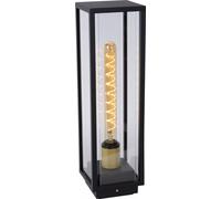 Lampe d'extérieur, poteau de jardin vitré E27 15W LAURENS Lucide