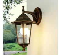 Lampe d'extérieur rustique "Paris" cuivre antique alu verre E27 IP44 Lampe murale jardin cour
