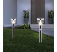 Lampe D'Extérieur Solaire Avec Détecteur De Mouvement LED Et Piquet En Argent