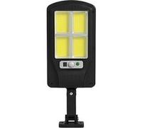 Lampe d'Extérieur Solaire LED 10W avec Capteur de Mouvement Étanche IPX4 Noir