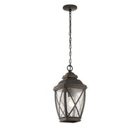Lampe d'extérieur suspendue Vieux bronze E27 60W Tangier Kichler
