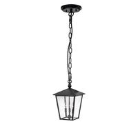 Lampe d'extérieur suspension suspension lampe de balcon cour aluminium noir laiton verre
