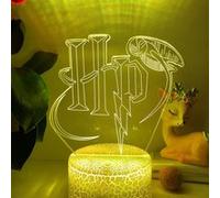 Lampe d'illusion 3D VORMOR Veilleuse LED Tactile 7 Couleurs avec Télécommande - Harry Potter Multicolore G