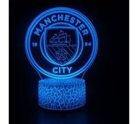 Lampe d'illusion 3D VORMOR Veilleuse Tactile 7 Couleurs avec Télécommande - Manchester City FC