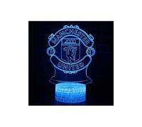 Lampe d'illusion 3D VORMOR Veilleuse Tactile 7 Couleurs avec Télécommande - Manchester United FC Multicolore G