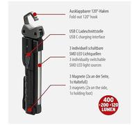 Lampe D'inspection Rechargeable Brennenstuhl Hl 400 Ac - 400/200/120 Lm, Usb¿C, Pliable