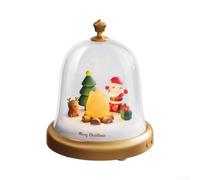 Lampe Disco Boule à Facettes LED avec Télécommande et Contrôle Musical, Effet RGB Rotatif 360° pour Fête Anniversaire Noël DJ pour ktv Bar Club Soirée Danse Camping USB (Christmas Music Box)