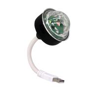 Lampe disco rotative automatique à 360 degrés avec prise USB - Installation facile - Petite lumière disco pour piste de danse - Éclairage de fête coloré