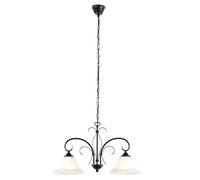 Lampe d'optique d'albâtre de salle à manger de rouille de lumière de pendule de plafond rétro dans un ensemble comprenant des ampoules de LED