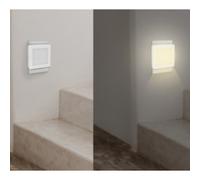 Éclairage nocturne à LED avec capteur crépusculaire LogiLink LED013 LED013 carré LED blanc chaud blanc