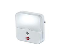 Lampe d'Orientation Veilleuse LED Carrée avec Capteur de Gradation pour la Prise Blanc