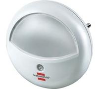 Lampe d'Orientation Veilleuse LED Ronde avec Capteur de Gradation pour la Prise Brennenstuhl Blanc Blanc G