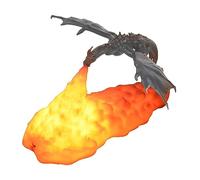 Lampe Dragon de Feu, Veilleuse Imprimée en 3D, Lampe Dragon de Glace USB Cadeaux de Dragon de Noël pour Enfants Adultes Garçons Filles Chambre Chambre(#3)
